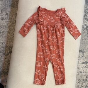 Cat & Jack Dusty Pink Thanksgiving Baby Romper